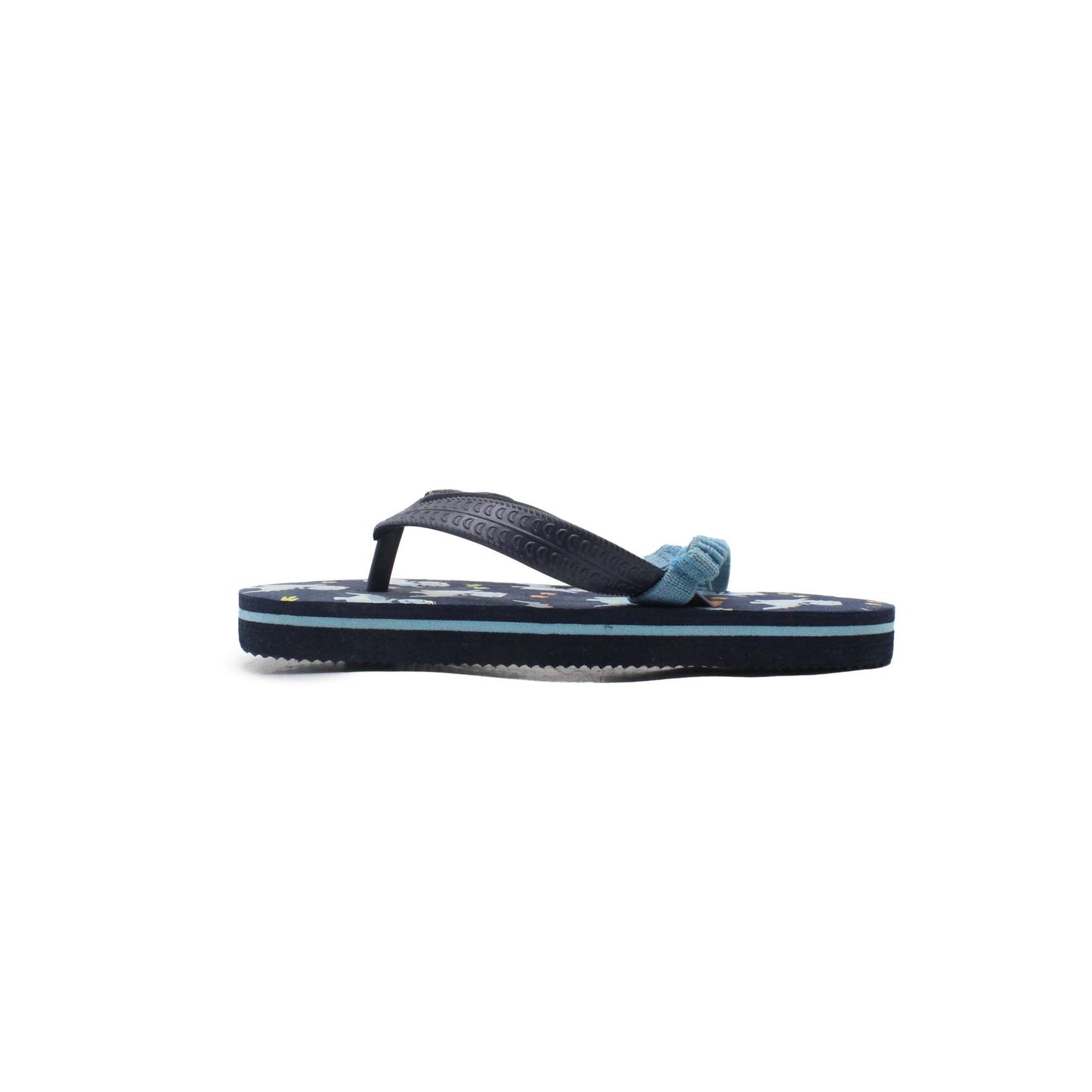 Dinosaur Printed Blue Flip Flop