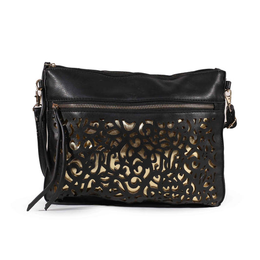 Classic Black Shoulder Bag