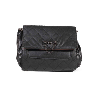 Classic Black Shoulder Bag