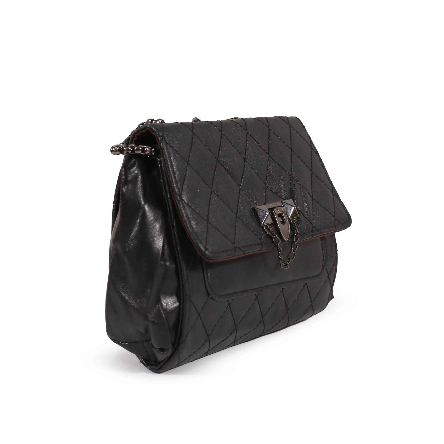 Classic Black Shoulder Bag