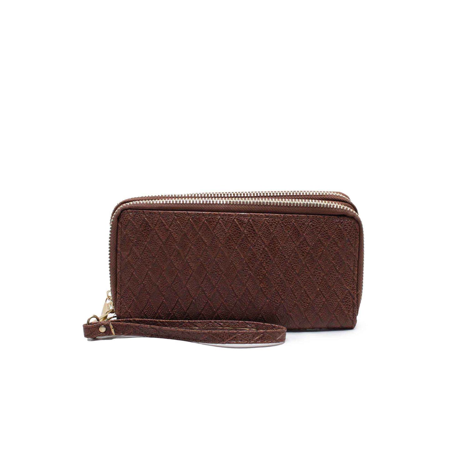 CLASSIC WOMENS BROWN CLUTCH