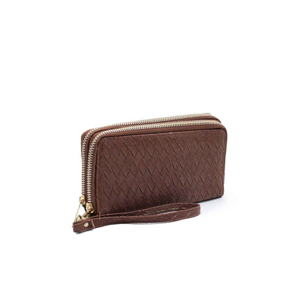 CLASSIC WOMENS BROWN CLUTCH