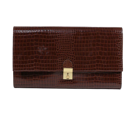 Classic Brown Women Clutch