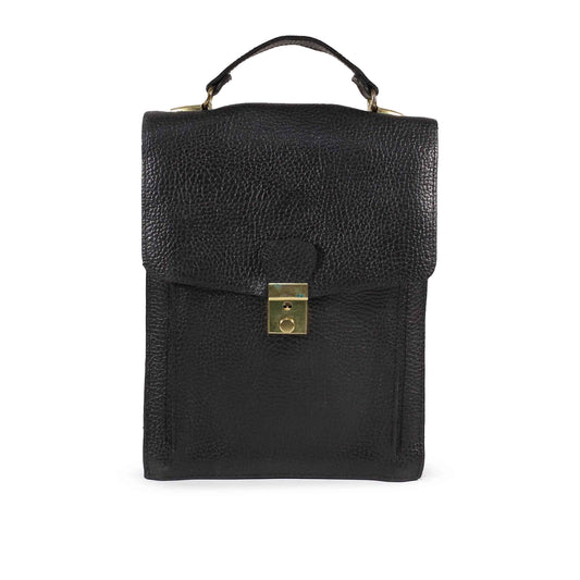 CLASSIC BLACK TOP HANDLE BAG