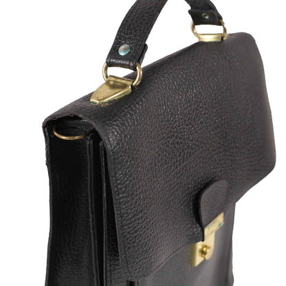 CLASSIC BLACK TOP HANDLE BAG