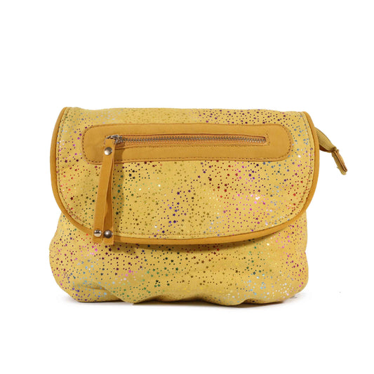 CLASSIC WOMENS YELLOW SHOULDER BAG