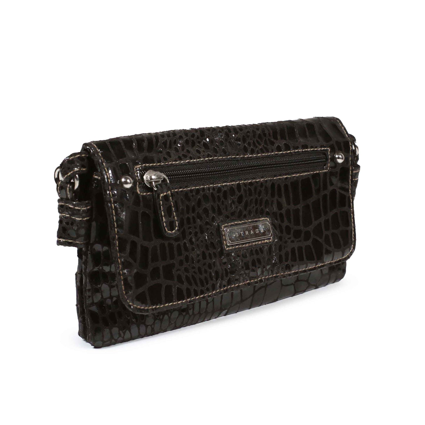 STRADA WOMENS BROWN CLUTCH