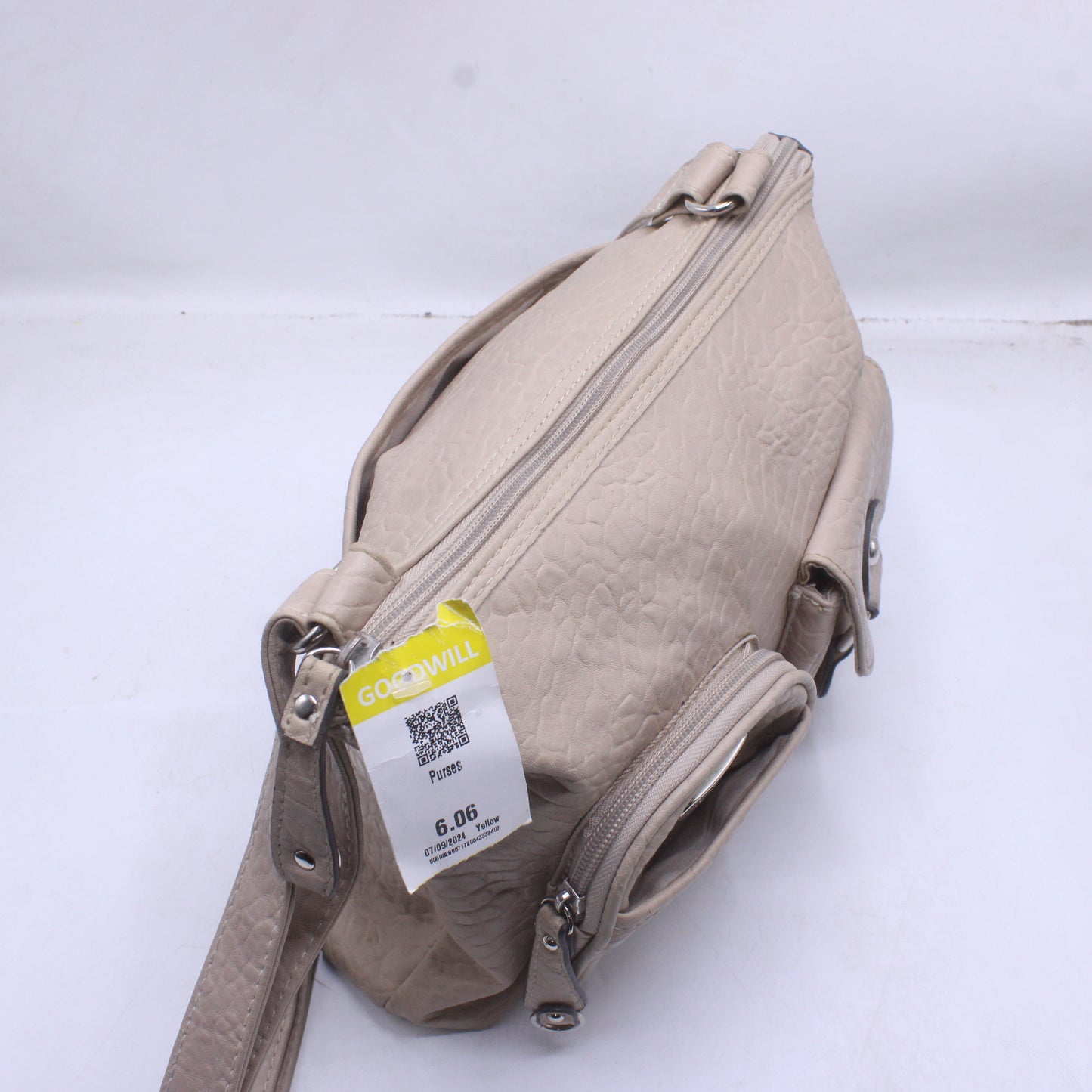 Rosetti Beige Tan Neutral  Compartment Purse Bag