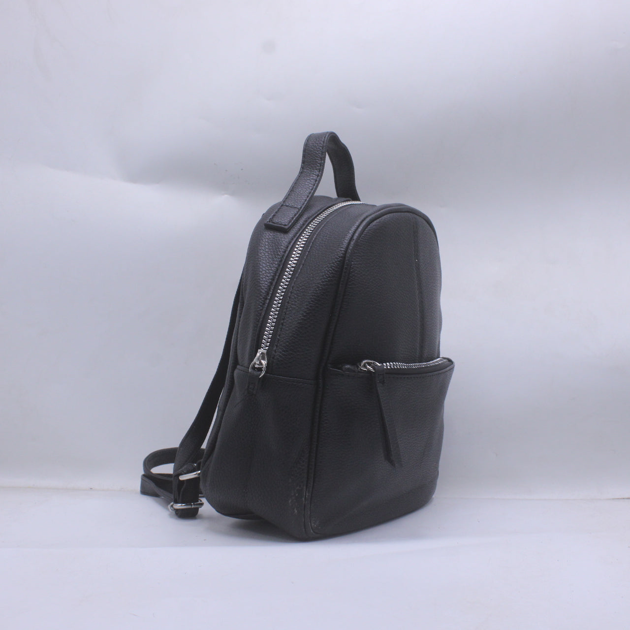 Primark Mini Backpack Black Faux Leather Bag