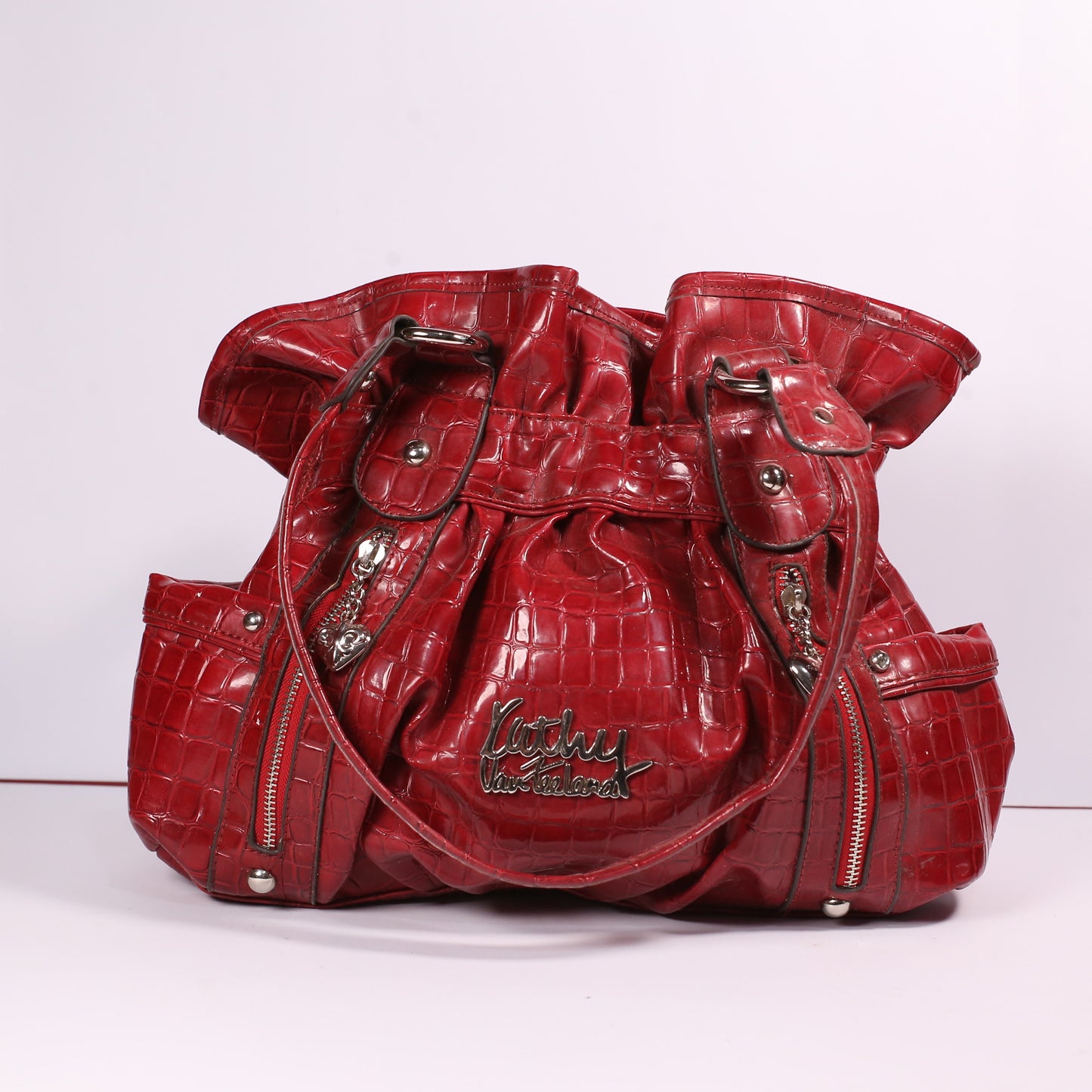 Kathy Van Zeeland Red Women Bag