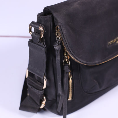 Karl Laggerfield Paris Blk Crossbody Travel Bag