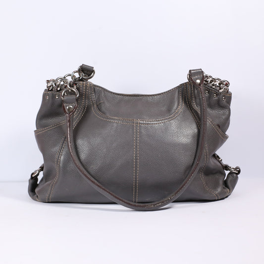 TIGNANELLO W/SILVER-TONE  ADORNMENT HANDBAG