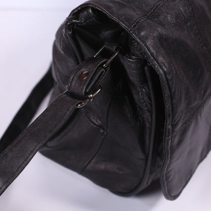 Lorenz Accessories Black Leather Bag