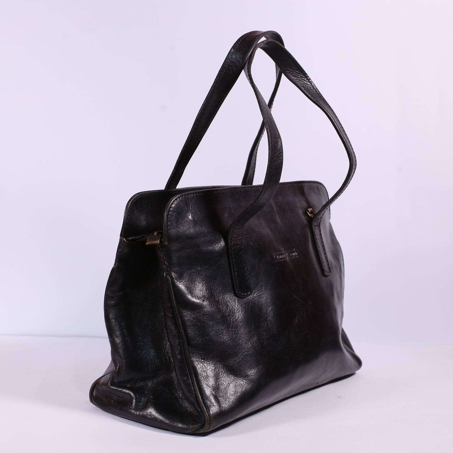 Gianni Conti Black Leather Bag