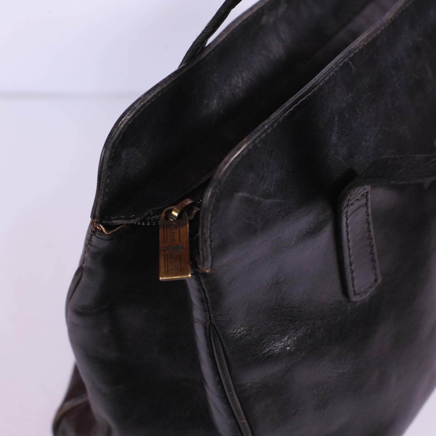 Gianni Conti Black Leather Bag