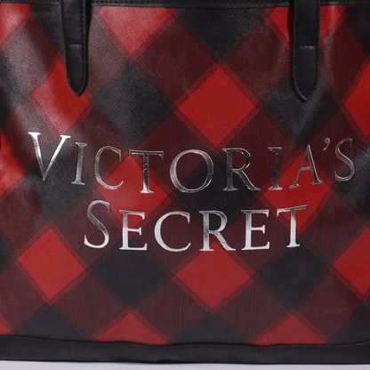 Victoria's Secret Red And Black Tote Bag