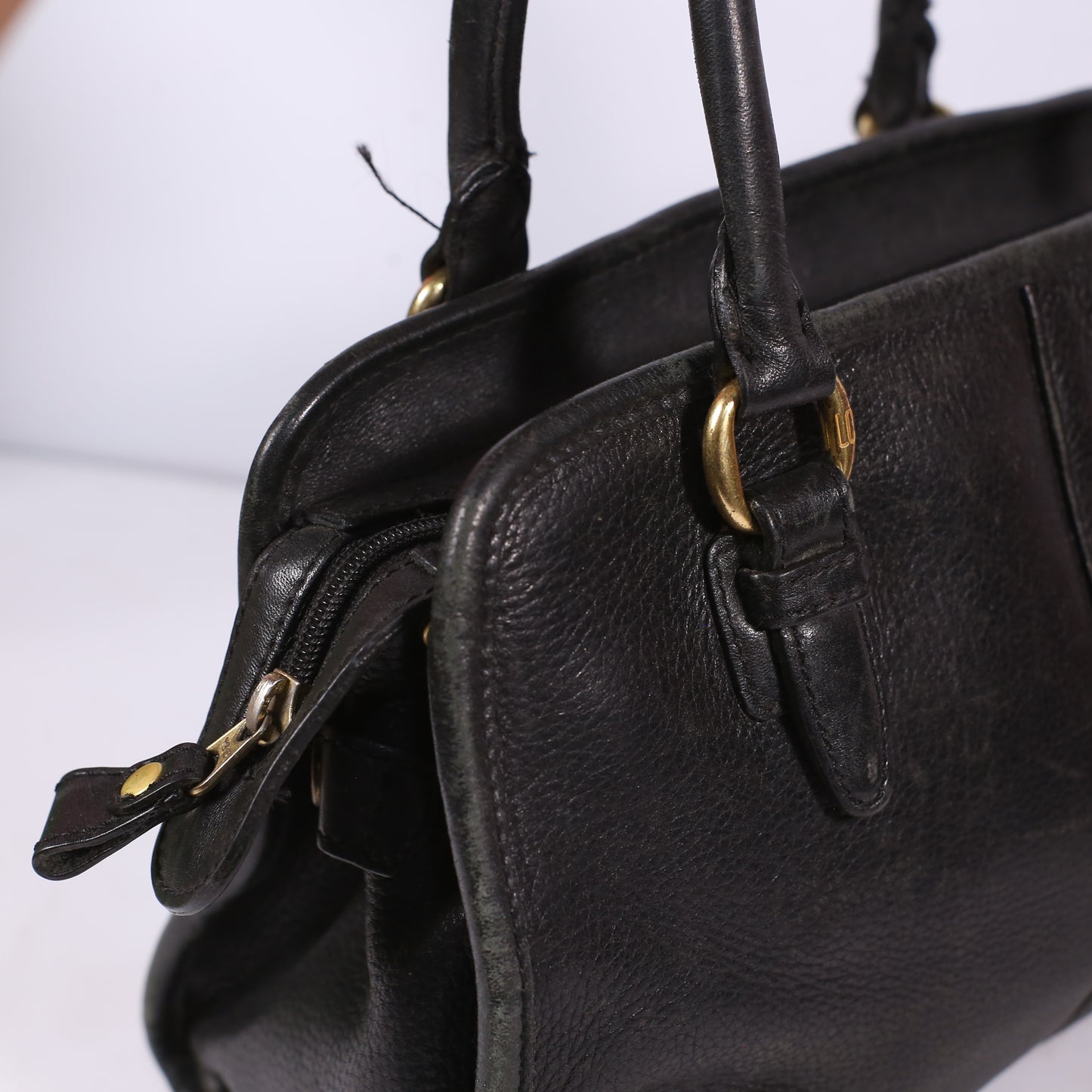 Liz Claiborne Black Leather Women Bag