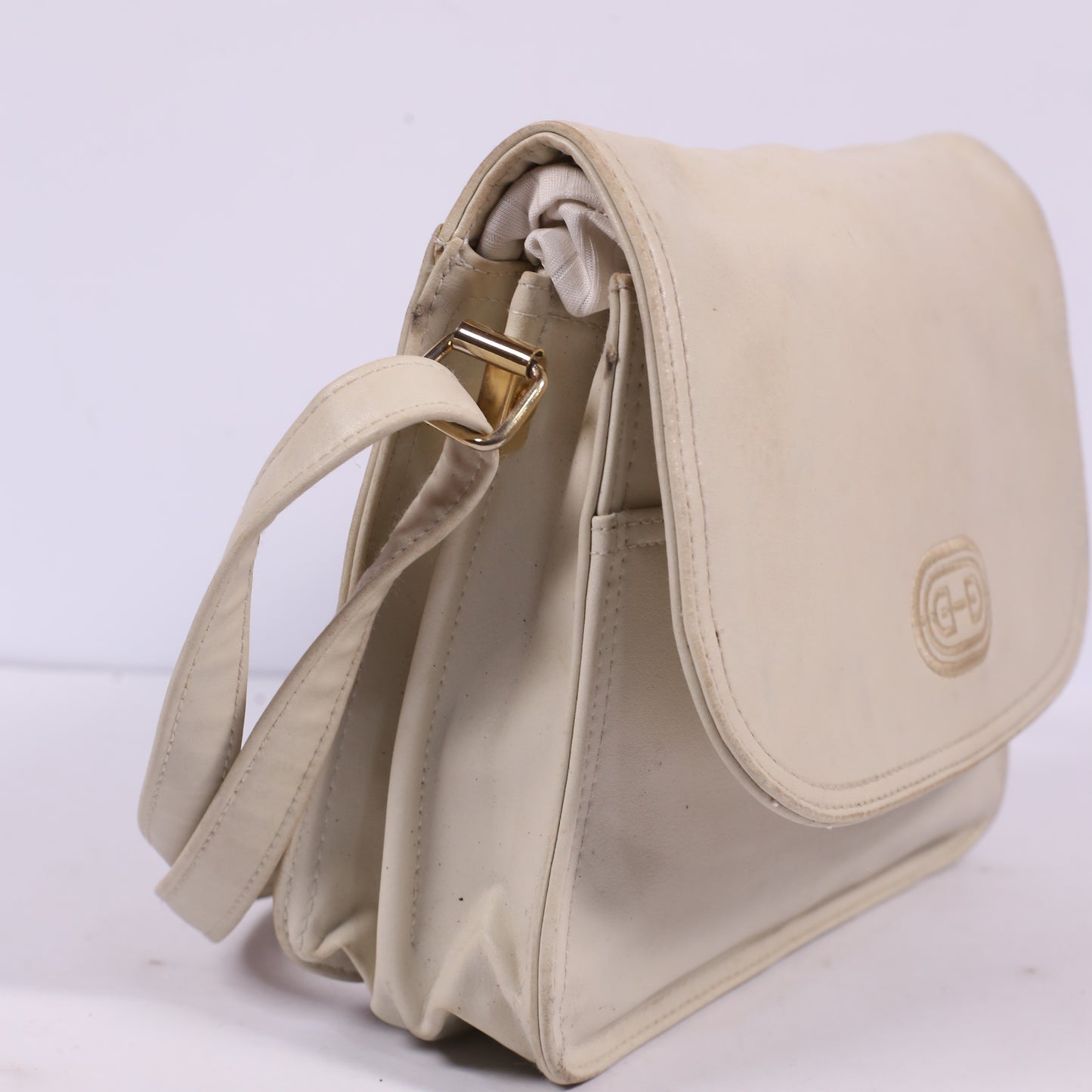 Women Shoulder Beige Bag