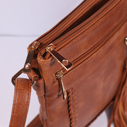 Women Braided Style Crossbody Bag