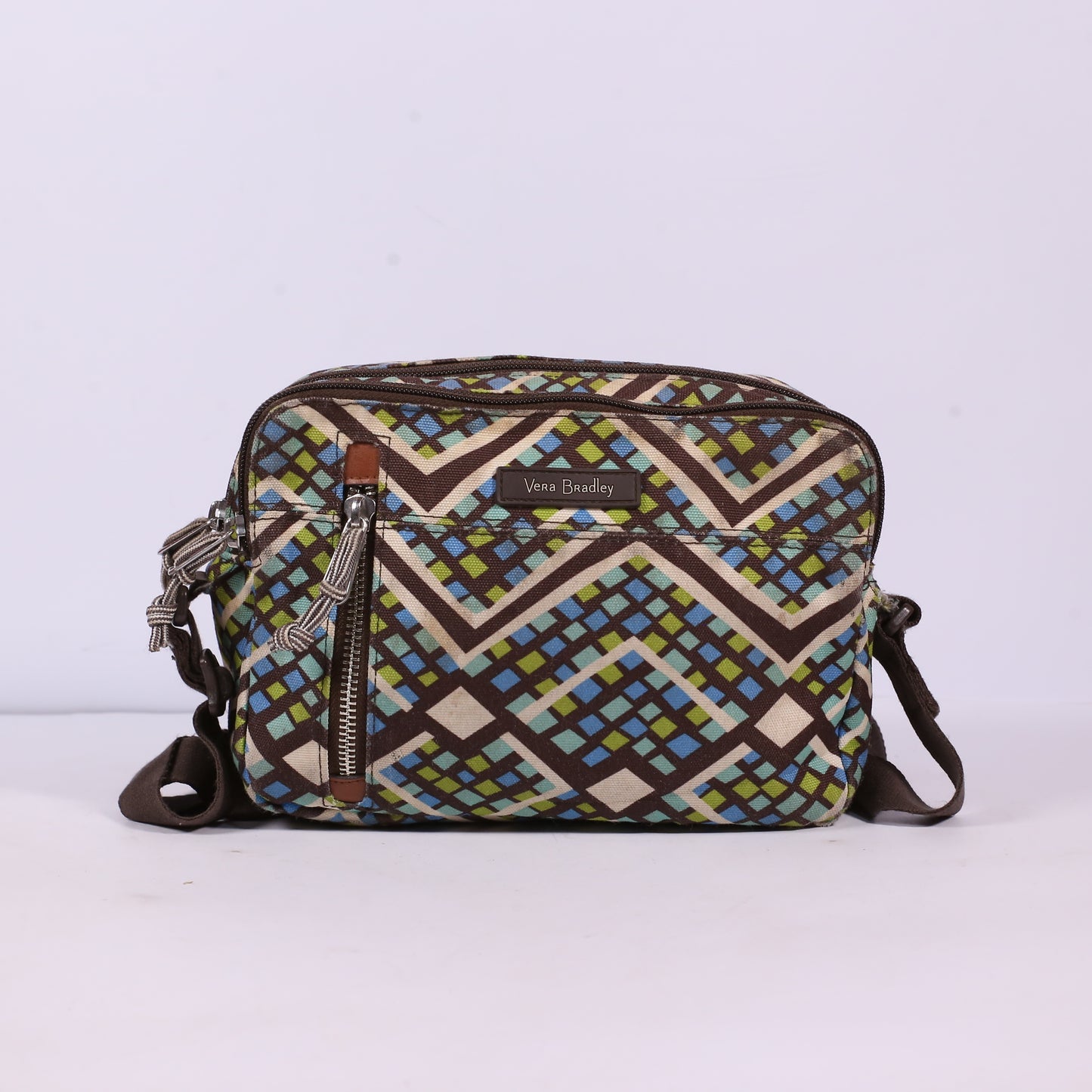 Vera Bradley RFID Rainforest All In One Double Zip Crossbody Bag