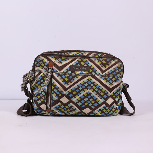 Vera Bradley RFID Rainforest All In One Double Zip Crossbody Bag