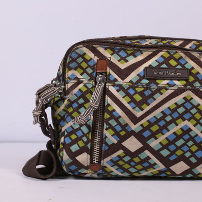 Vera Bradley RFID Rainforest All In One Double Zip Crossbody Bag