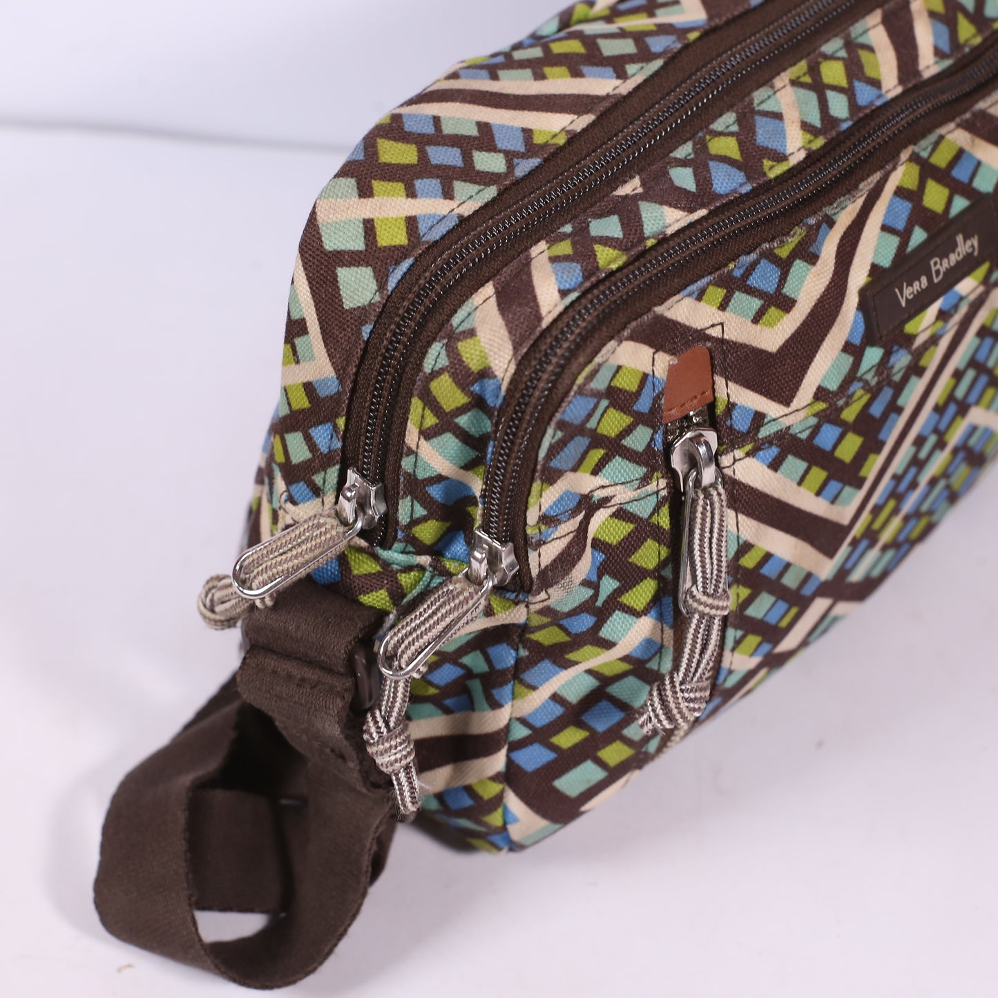 Vera Bradley RFID Rainforest All In One Double Zip Crossbody Bag