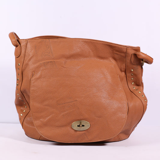 Just Fab Women Brown Shoulder Bag