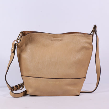 Calvin Klein Soft Colette Leather Hobo Shoulder Bag