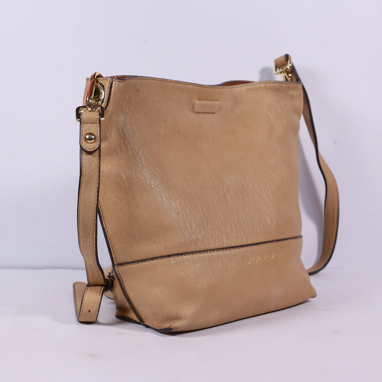 Calvin Klein Soft Colette Leather Hobo Shoulder Bag