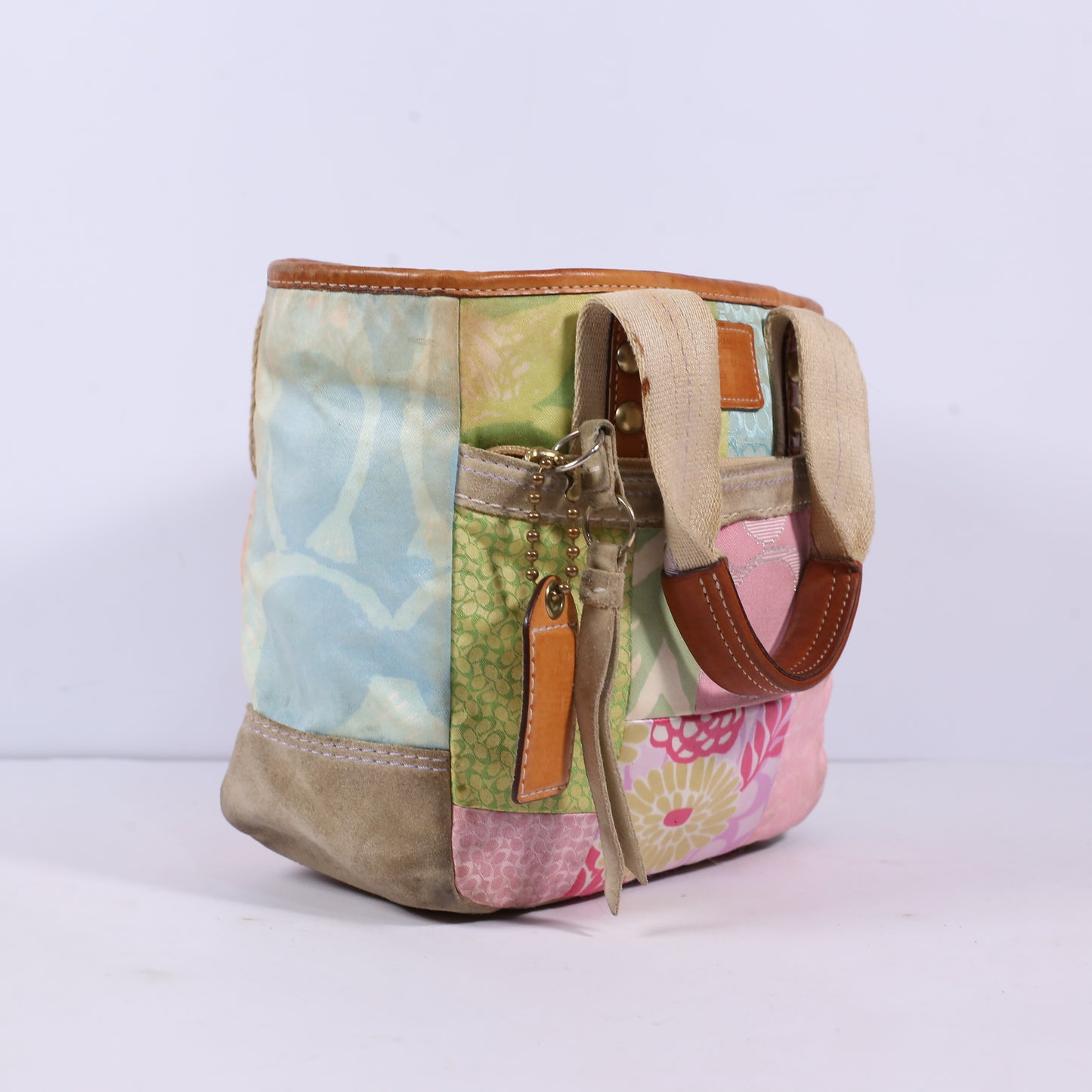 COACH HAMPTON PASTEL PATCHWORK HANDBAG