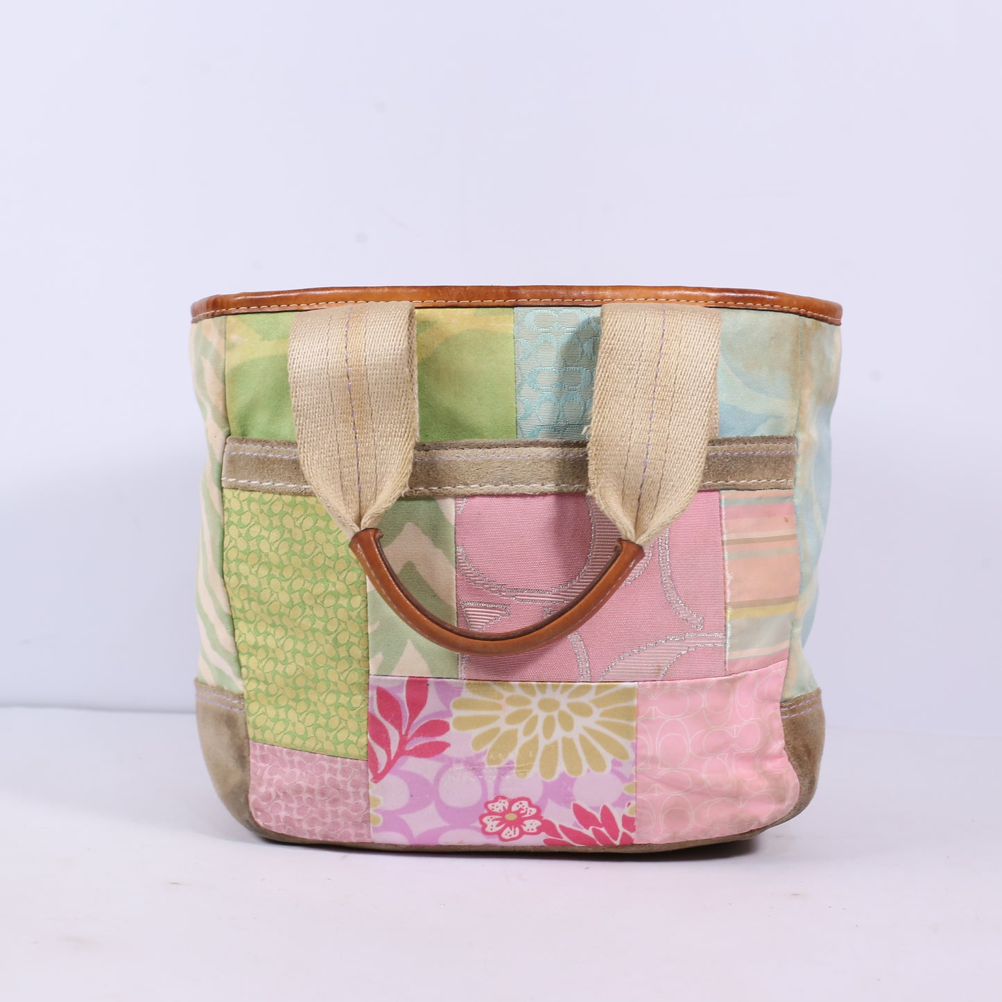 COACH HAMPTON PASTEL PATCHWORK HANDBAG