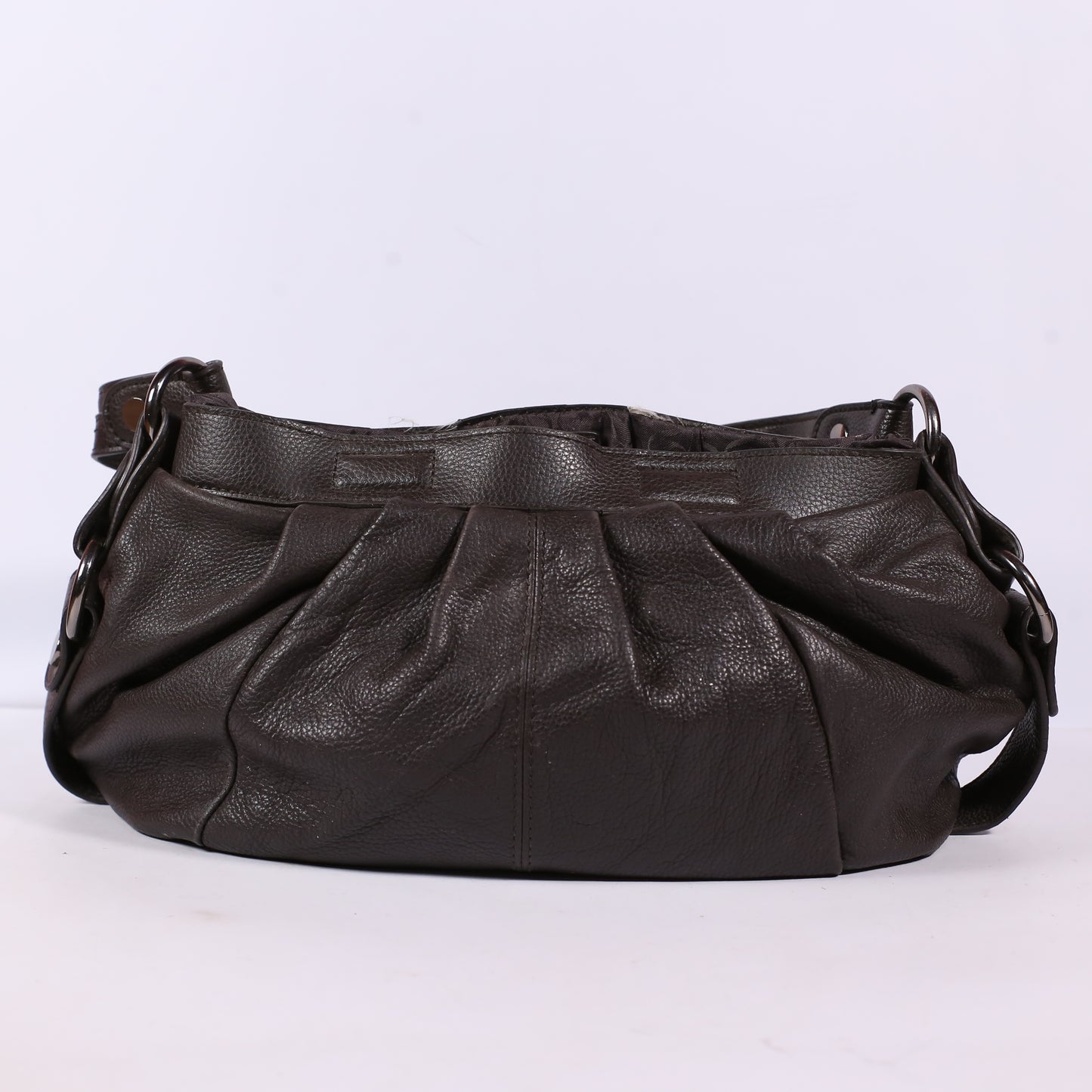 Simply Vera Vintage Black Leather Shoulder Bag