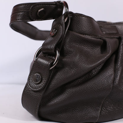 Simply Vera Vintage Black Leather Shoulder Bag