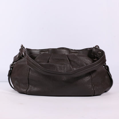 Simply Vera Vintage Black Leather Shoulder Bag