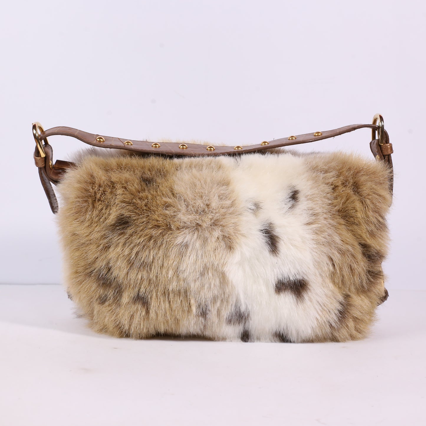 Pritzi FUR LEATHER HOBO SLOUCHY SHOULDER BAG