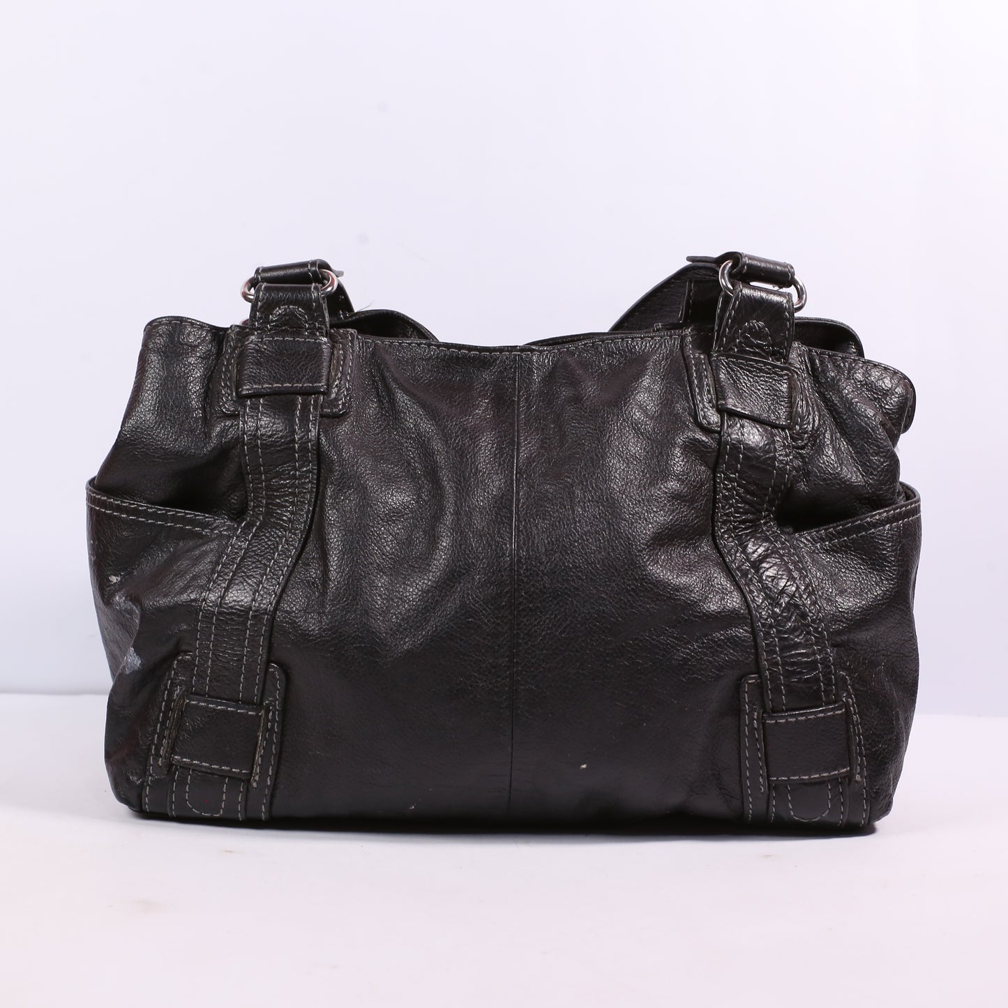 Collection Debenhams Black Leather Shoulder Bag