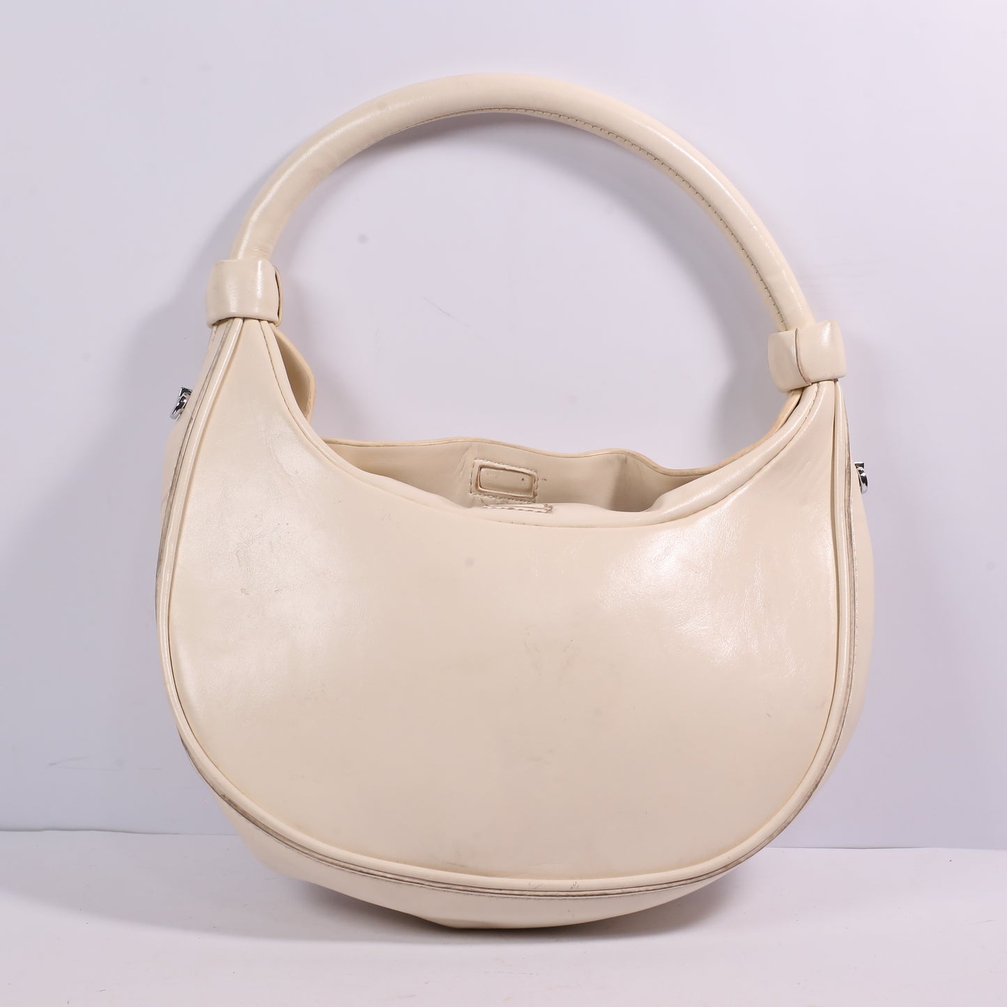 Madison West Leather Half Moon Bag