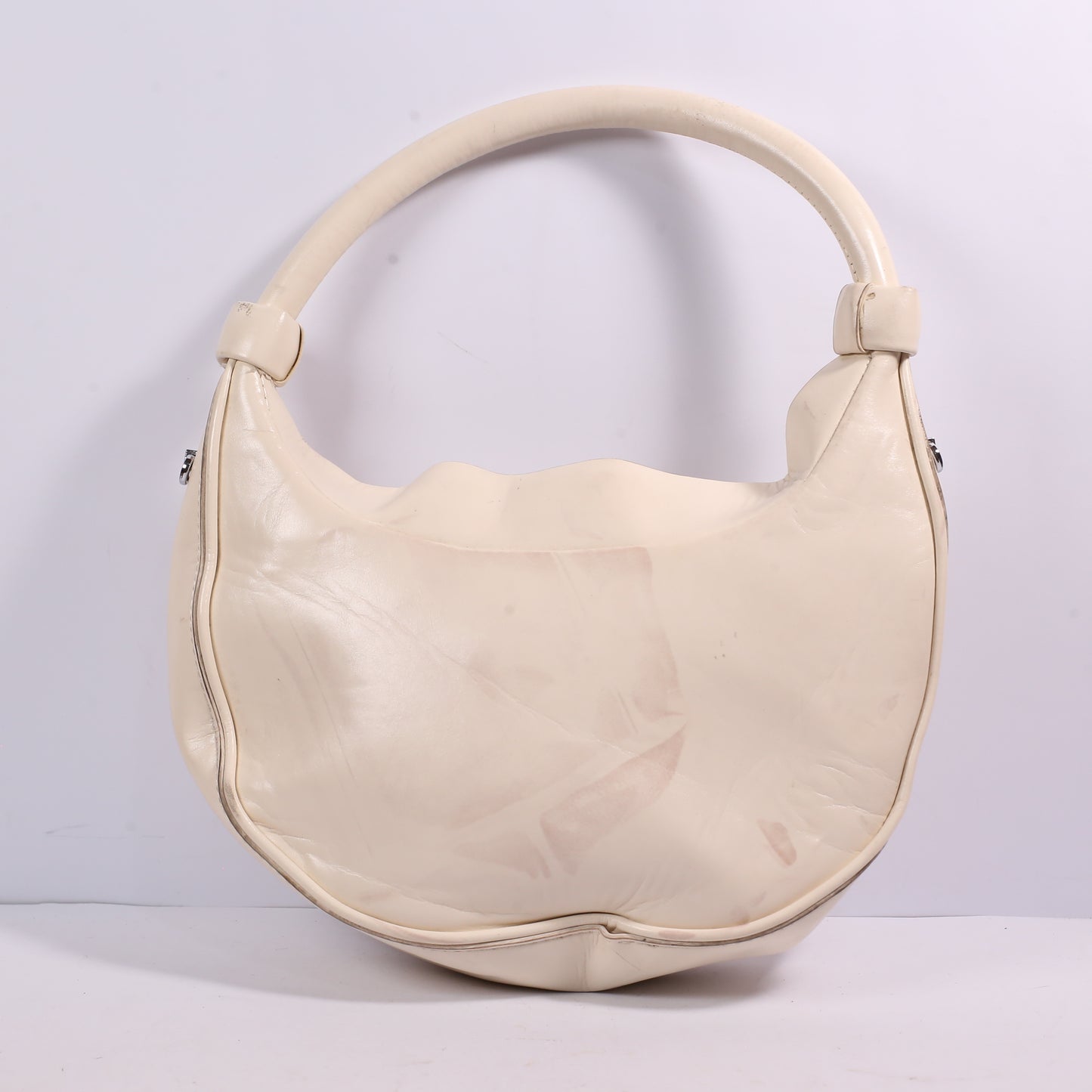 Madison West Leather Half Moon Bag