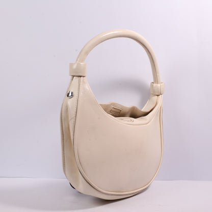 Madison West Leather Half Moon Bag