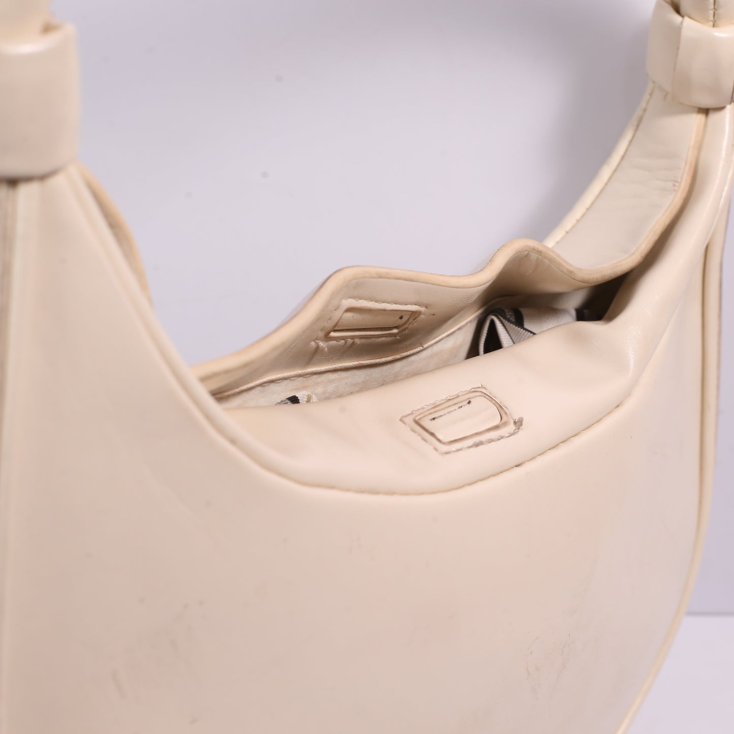 Madison West Leather Half Moon Bag