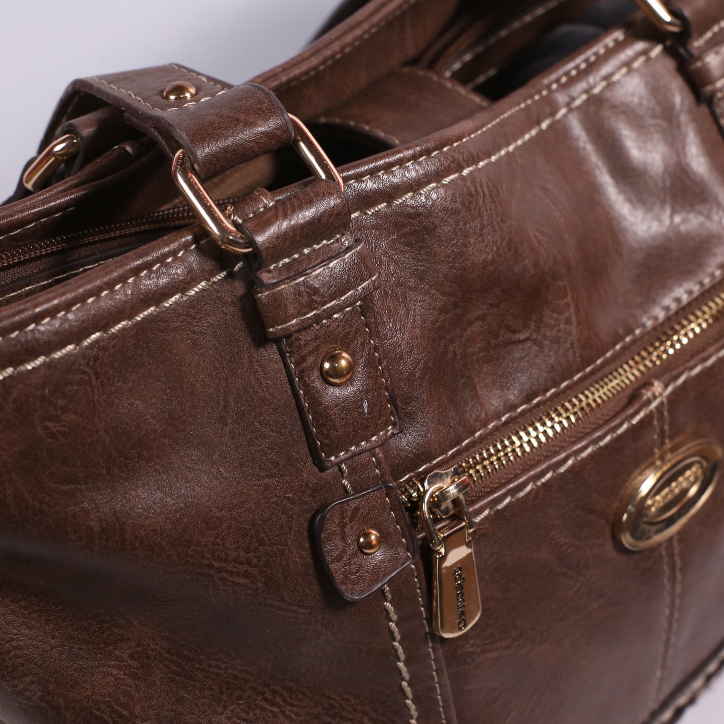 Concept Women Brown Leather Bag