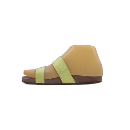 Amanda Blu Sandal Womens Beige Green Ella Strap Slide