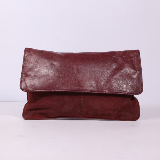 Warehouse Maroon Women Clutch