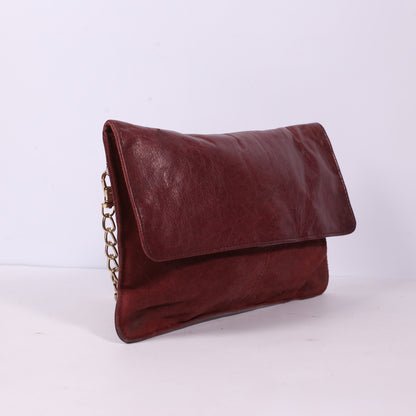 Warehouse Maroon Women Clutch