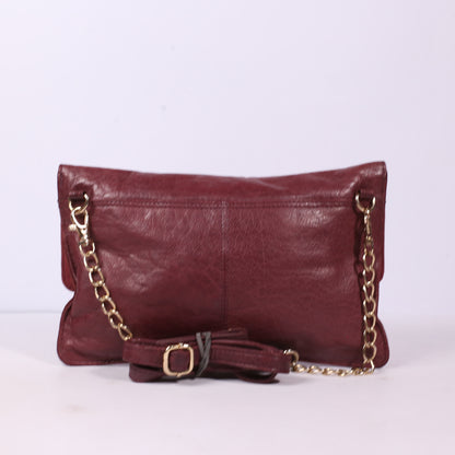 Warehouse Maroon Women Clutch