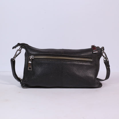 Lecxci Black Leather Long Wallet