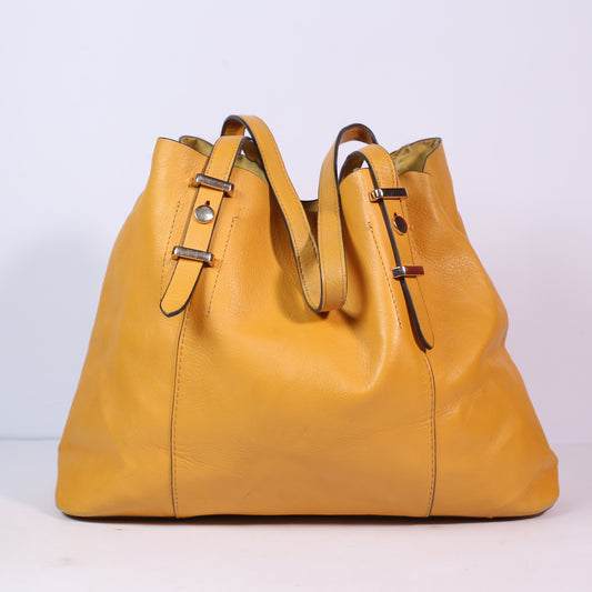 M&S Collection Yellow Leather Tote bag