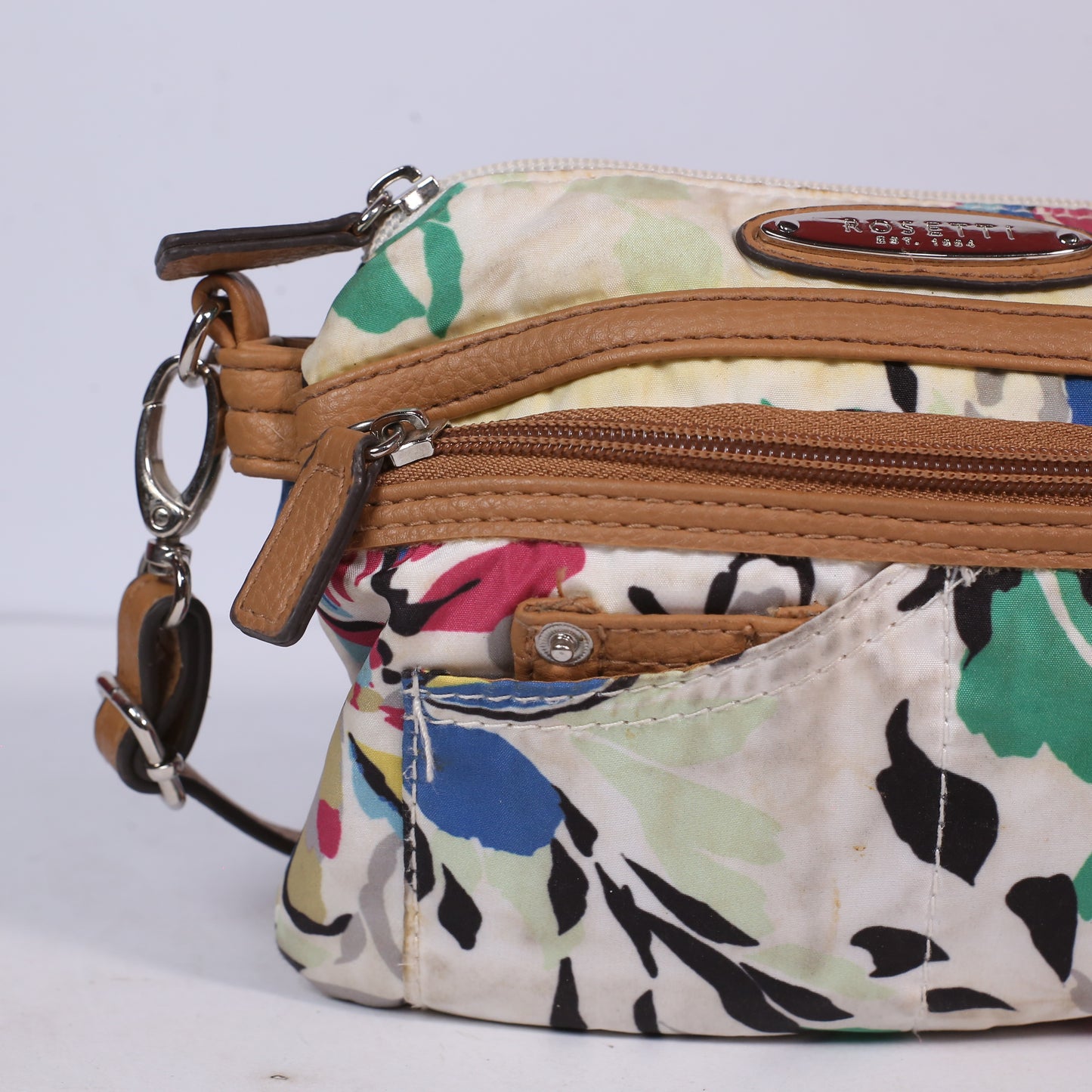 Rosetti Crossbody Purse With Wallet Floral Multi Colored