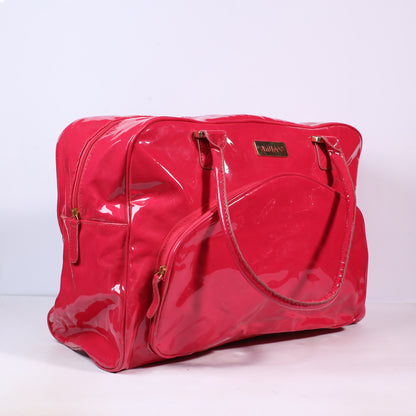 Antler Pink Patent Leather Handbag